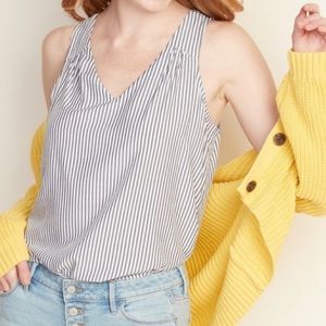 OLD NAVY blue strived tank